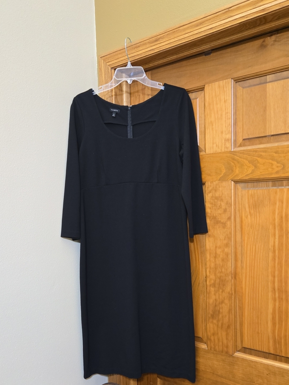 Talbots Black  Sleeved Sheath Dress